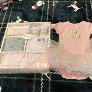 Baby Gear Pink and Gold Princess Outfit Set